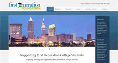 Desktop Screenshot of firstgenerationfoundation.org